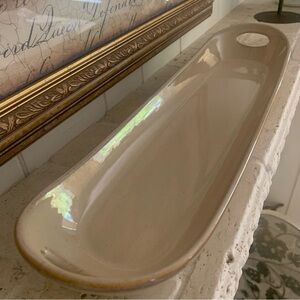 Cream /Beige Ceramic Serving Tray